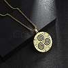 201 Stainless Steel Pendant Necklaces for Man NJEW-Q336-04B-G-2