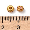 Matte Gold Color 925 Sterling Silver Beads STER-M113-24MG-01-3