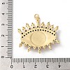 Rack Plating Brass Cubic Zirconia Pendants KK-G504-19G-4