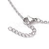 Tarnish Resistant 3Pcs 3 Styles 304 Stainless Steel Cable Chain Necklace Makings NJEW-JN04932-02-4