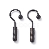 304 Stainless Steel Screw Hooks Shape Dangle Earrings for Woman EJEW-F312-09EB-1