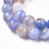 Natural Striped Agate/Banded Agate Beads Strands G-I261-C02-8mm-3