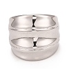 304 Stainless Steel Textured Chunky Ring for Men Women RJEW-B040-16P-2