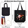 Christmas Theme DIY Canvas Tote Bag Santa Claus Embroidery Making Kit DIY-WH0029-31-2