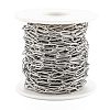304 Stainless Steel Paperclip Chains CHS-O011-02P-3