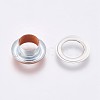 Iron Grommet Eyelet Findings IFIN-WH0023-C07-2