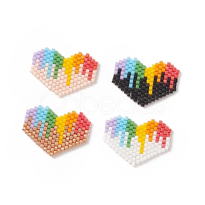 Rainbow Color Pride Flag Handmade Japanese Seed Beads SEED-CP00017-1