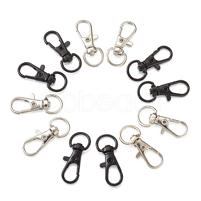 Craftdady Alloy Swivel Lobster Claw Clasps PALLOY-CD0001-04-1