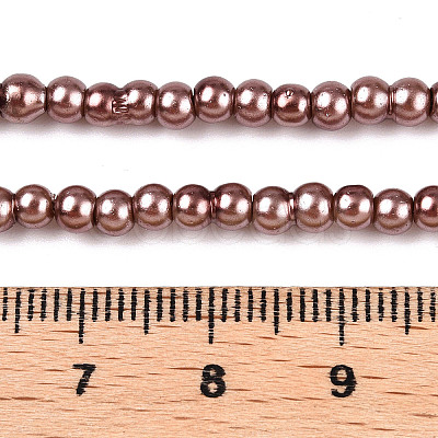 Baking Painted Glass Pearl Bead Strands HY-Q003-3mm-92-1