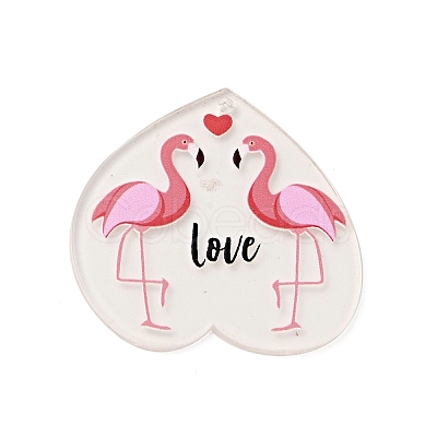 Valentine's Day Theme Acrylic Pendants MACR-E002-03D-1