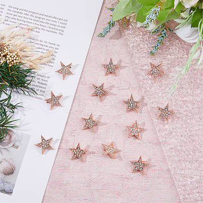 SUPERFINDINGS 12Pcs Star Brooch Pin JEWB-FH0001-43-1