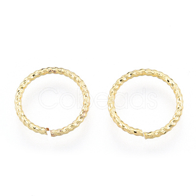 Brass Open Jump Rings KK-N259-56C-1