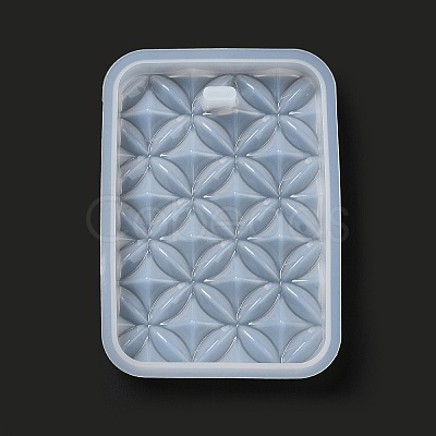 DIY Embossed Flower Pattern Pendant Silicone Molds DIY-G079-01F-1