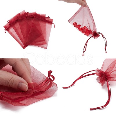 Organza Gift Bags with Drawstring OP-R016-10x15cm-03-1