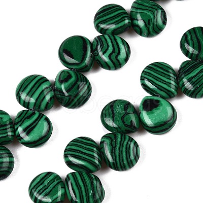 Synthetic Malachite Beads Strands G-T138-119-1