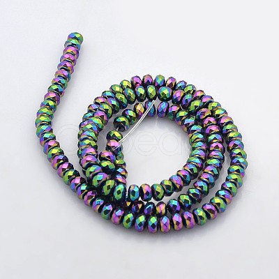 Electroplate Non-magnetic Synthetic Hematite Beads Strands G-J208D-03-1