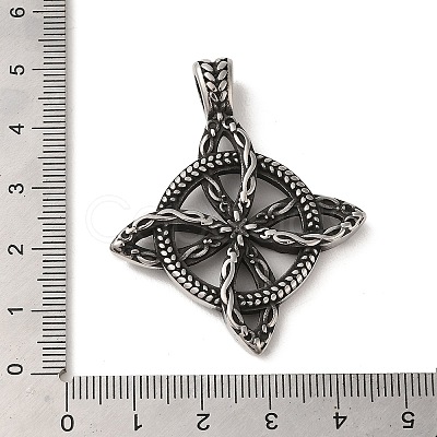 304 Stainless Steel Pendants STAS-U001-06AS-1