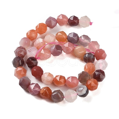 Natural Red Botswana Agate Beads Strands G-NH0021-A30-02-1