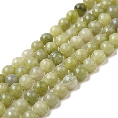 Natural Green Jade Beads Strands G-K340-A02-01-1