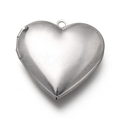 Tarnish Resistant 316 Stainless Steel Locket Pendants X-STAS-P268-07P-1