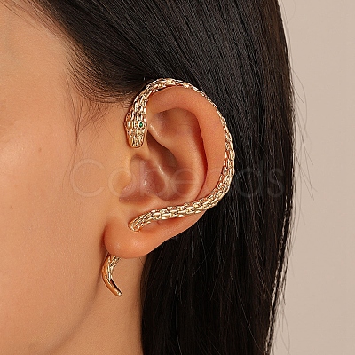 Alloy Snake Cuff Earrings for Girl Women Gift PW-WG93319-04-1