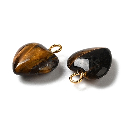 Natural Tiger Eye Pendants G-E603-01G-06-1