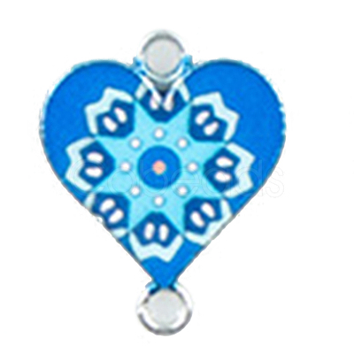 Alloy Enamel Connector Charms ENAM-CJC0001-08P-I-1