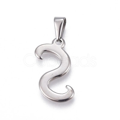 304 Stainless Steel Pendants STAS-F202-16P-S-1