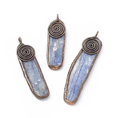 Natural Kyanite/Cyanite/Disthene Quartz Big Pendants G-C002-03-1