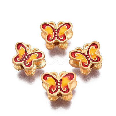 Alloy Enamel Beads KK-N238-085B-1