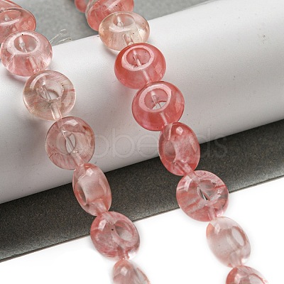 Cherry Quartz Glass Beads Strands G-P536-A15-01-1