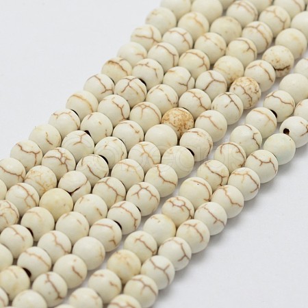 Synthetic Magnesite Bead Strands X-G-P228-43-4mm-1