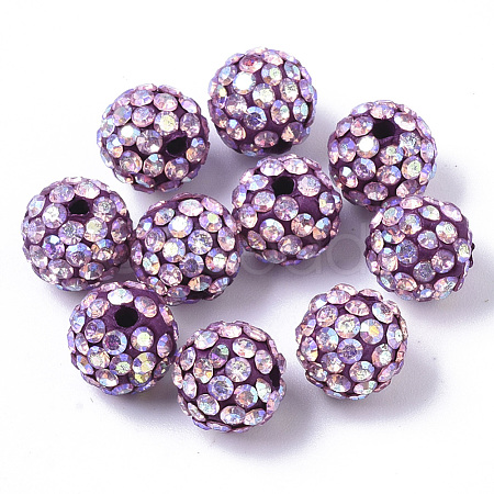 Pave Disco Ball Beads RB-T017-04-01-1