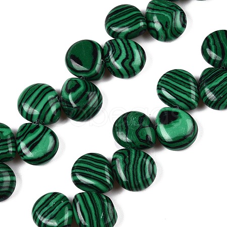 Synthetic Malachite Beads Strands G-T138-119-1