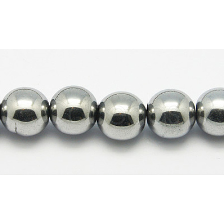 Non-Magnetic Synthetic Hematite Beads Strands G-D016-1-1