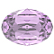 Preciosa&reg MAXIMA Crystal Fancy Stones, Czech Crystal, 435 12 601 Oval, Dura Foiling, Light Amethyst, 14x10mm