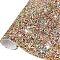 Glitter Resin Hotfix Rhinestone(Adhesive On The Back), Rhinestone Trimming, Costume Accessories, Rectangle, Colorful, 39.5x23.5x0.3cm