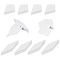 GOMAKERER 2 Bags 2 Style Rhombus English Paper Piecing, Paper Quilting Template for Patchwork, DIY Accessories, White, 7~10x2.6~5cm, 100pcs/style, 1 bag/style