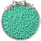 Baking Paint Glass Seed Beads, Round Hole, Peanut, Medium Spring Green, 6x4mm, Hole: 1mm, about 100pcs/set