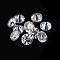 White D Color Round Cut Loose Moissanite Stones, Clear, 2.5mm, about 17pcs/bag, 1carat/bag