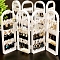 Plastic Earring Storage Display, White, 43.5x2x28cm