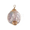 Natural Baroque Pearl Keshi Pearl Pendants X-PALLOY-JF00393-1