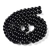 Black Glass Pearl Round Loose Beads For Jewelry Necklace Craft Making X-HY-10D-B20-3