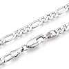 Brass Figaro Chain Necklaces and Bracelets Sets SJEW-N0039-01P-2