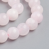 Natural Pink Mangano Calcite Beads Strands G-L505-09-8mm-2