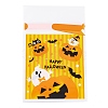 50Pcs Rectangle Halloween Candy Plastic Bags ABAG-U001-01E-3