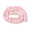 Natural White Jade Imitation Pink Opal Beads Strands G-I299-F05-8mm-2
