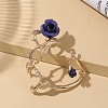 Alloy Rose Climber Wrap Around Stud Earrings for Women EJEW-A096-01B-5