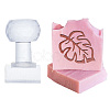 Clear Acrylic Soap Stamps with Big Handles DIY-WH0438-041-1