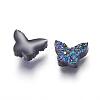 Imitation Druzy Gemstone Resin Beads RESI-L026-L03-2